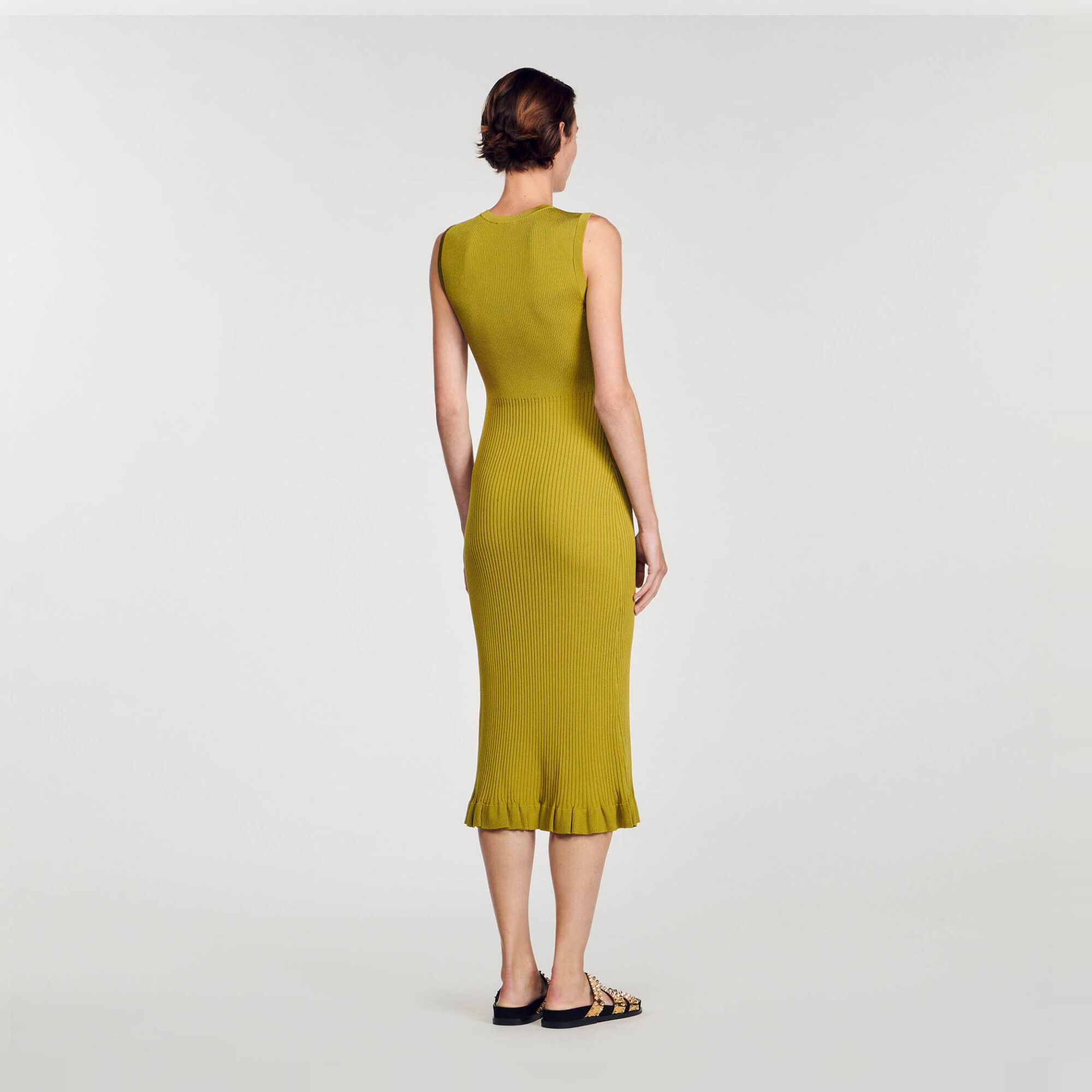 Vestido midi de punto