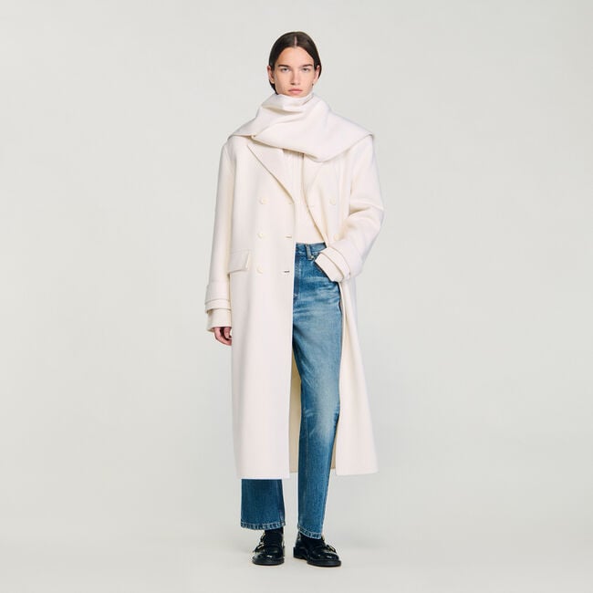 Abrigo oversize de lana