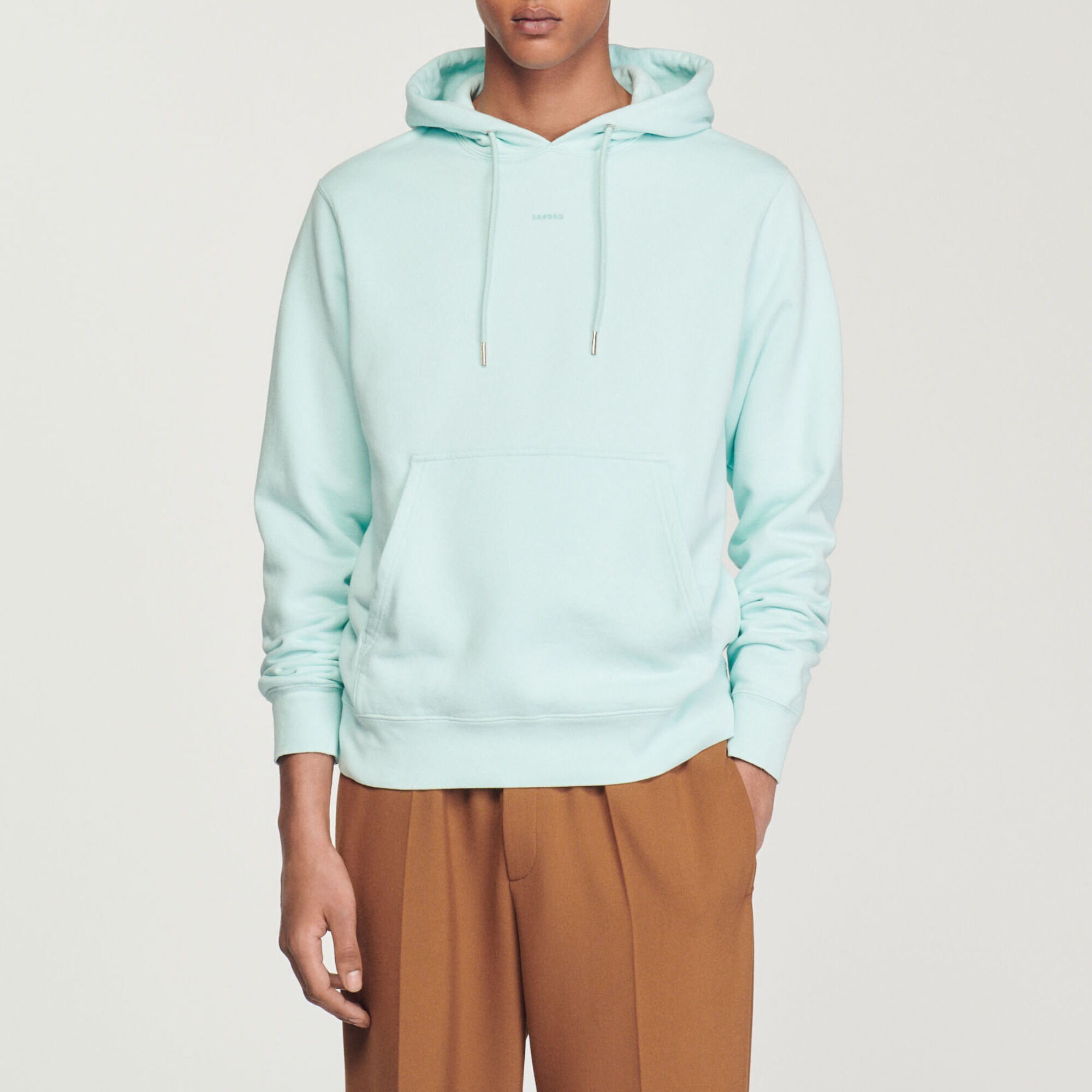 Sudadera hombre bordado algodón orgánico