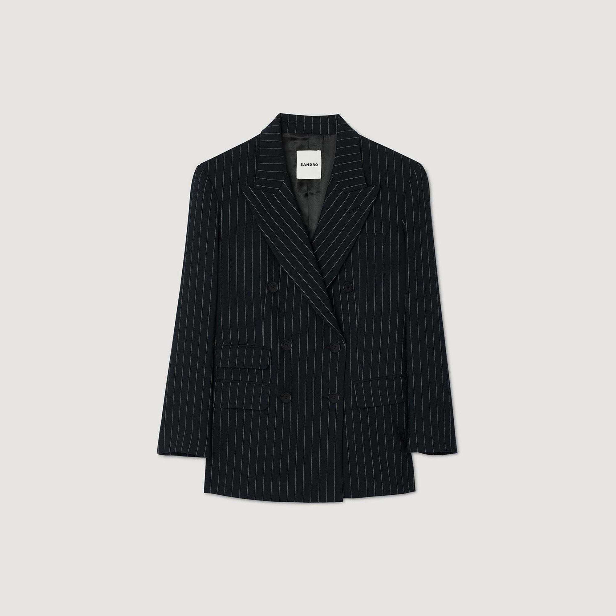 Chaqueta de traje a rayas