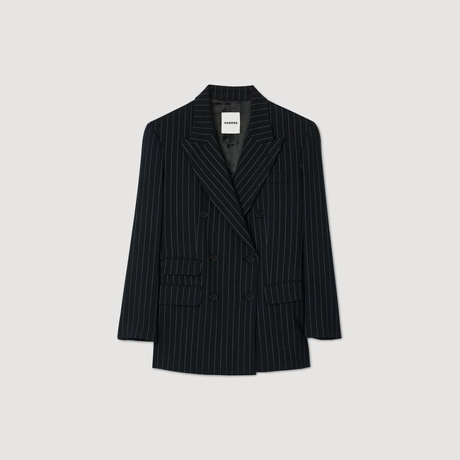 Chaqueta de traje a rayas