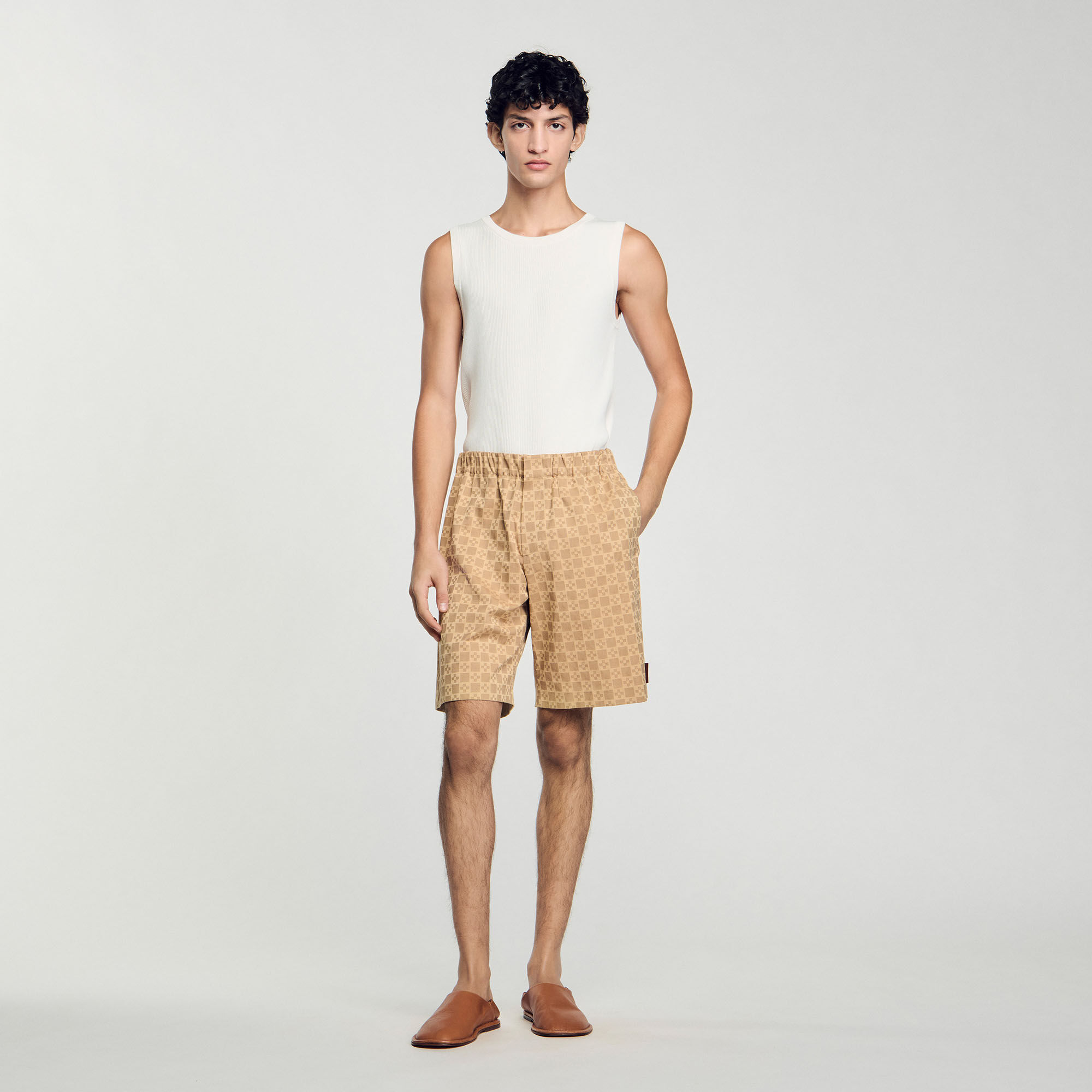 Pantalón corto jacquard Square Cross