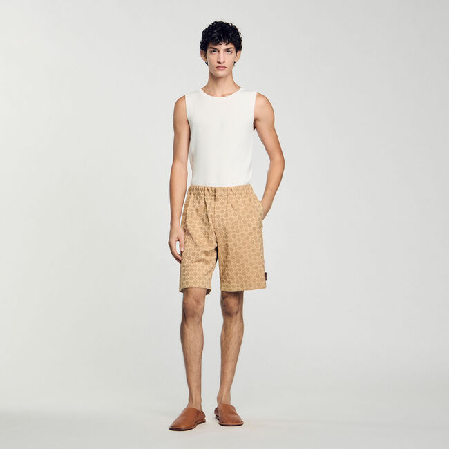 Pantalón corto jacquard Square Cross