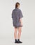 Camisa oversize de rayas con strass