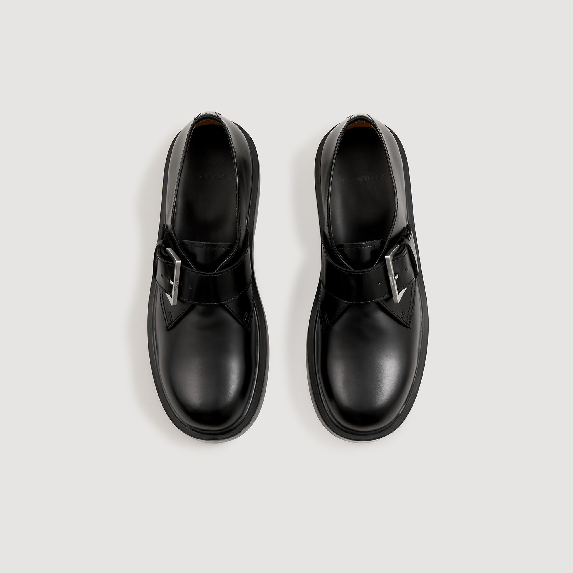 Zapatos derby de charol