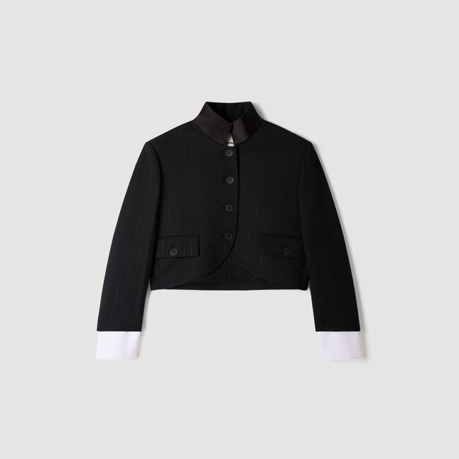 Chaqueta corta con cuello alto