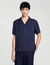 Camisa con cuello italiano