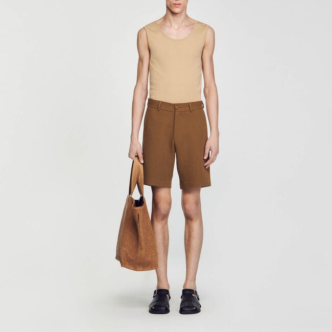 Pantalón corto de algodón
