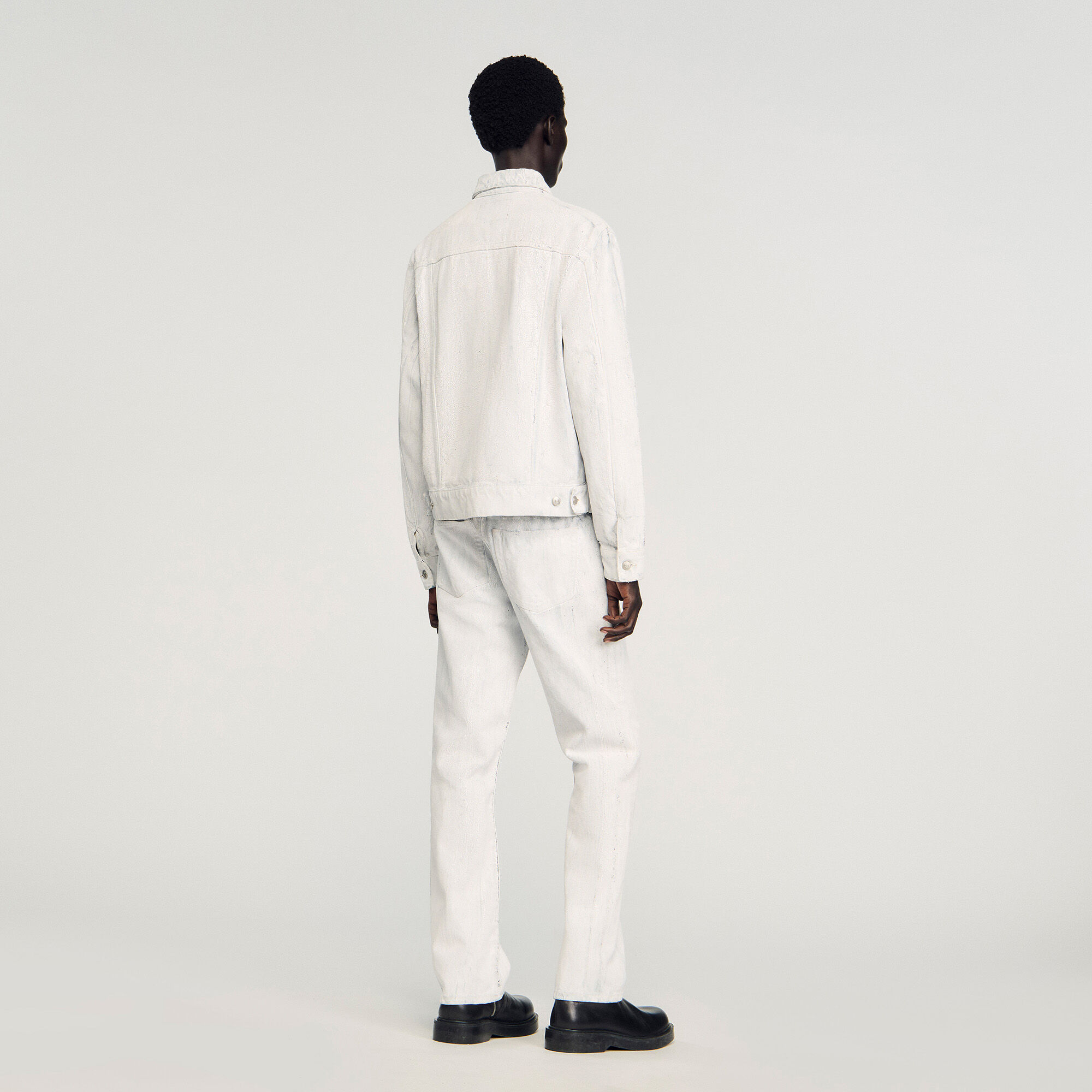 Chaqueta vaquera craquelada