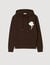 Sudadera con parche de flor