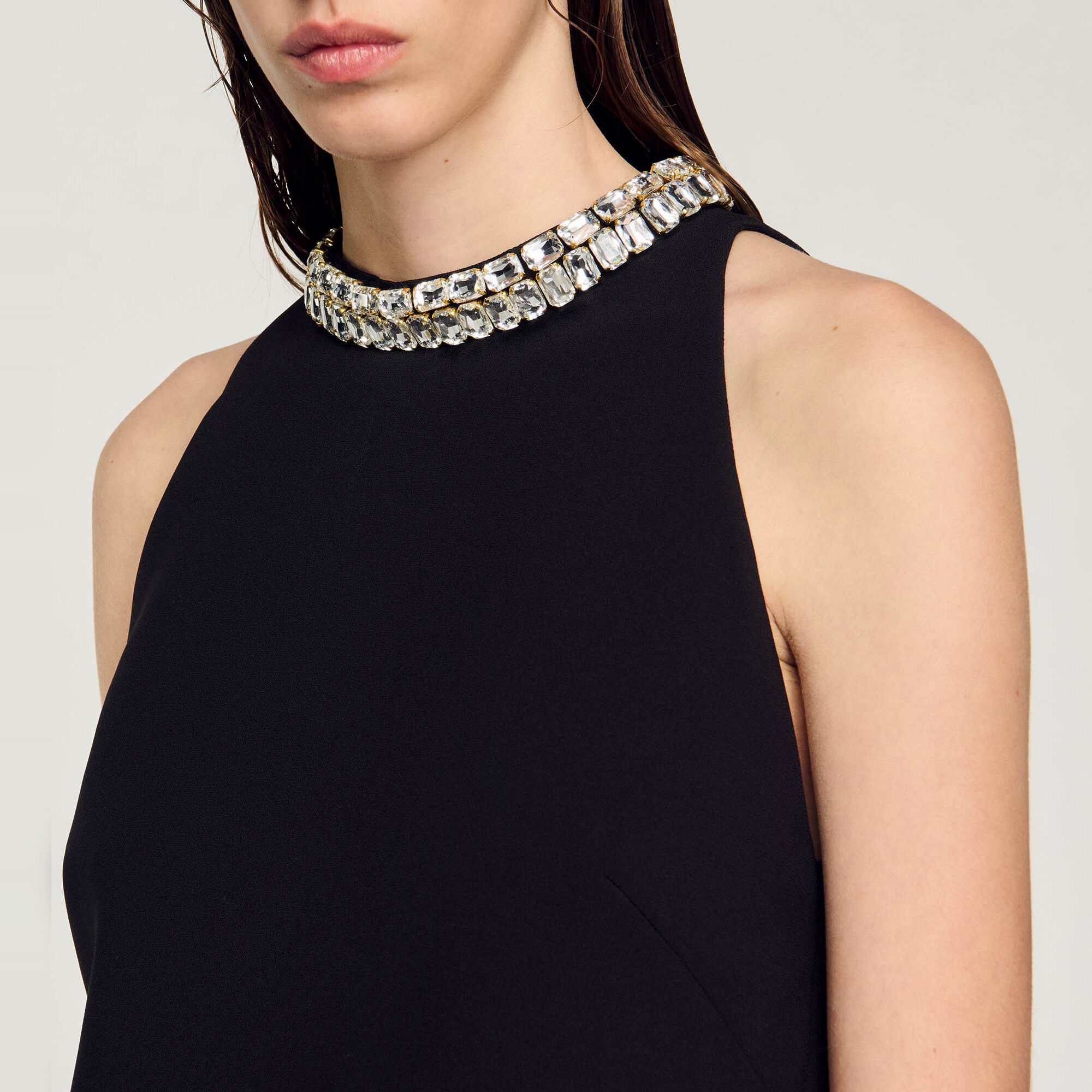 Vestido con strass - Mujer | Sandro