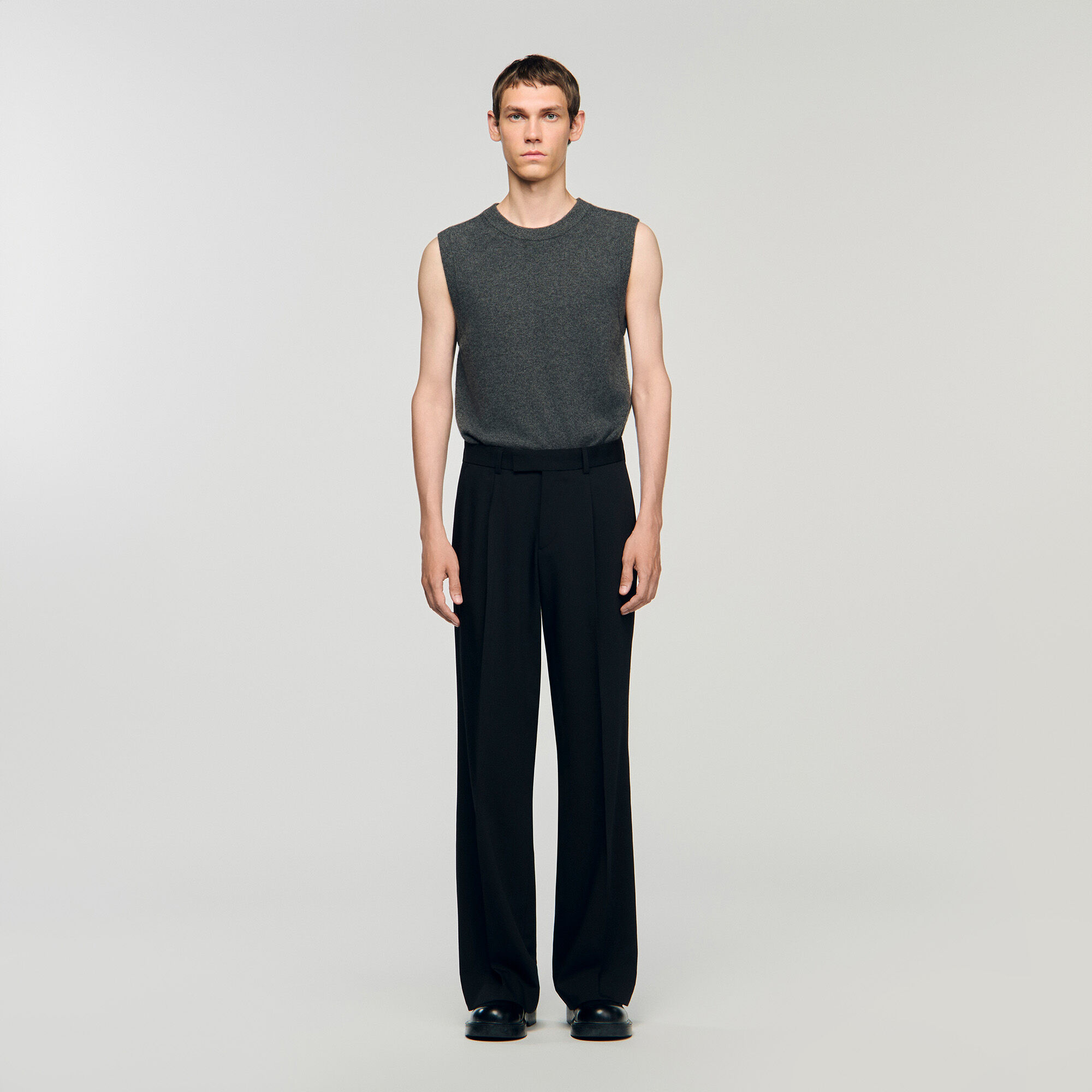 Pantalón ancho de pinzas