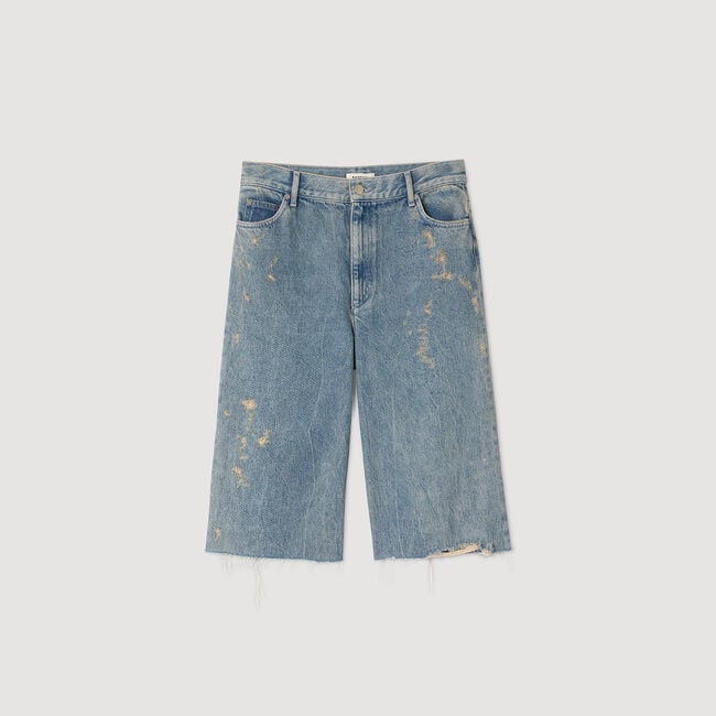 Bermudas vaqueras efecto usado
