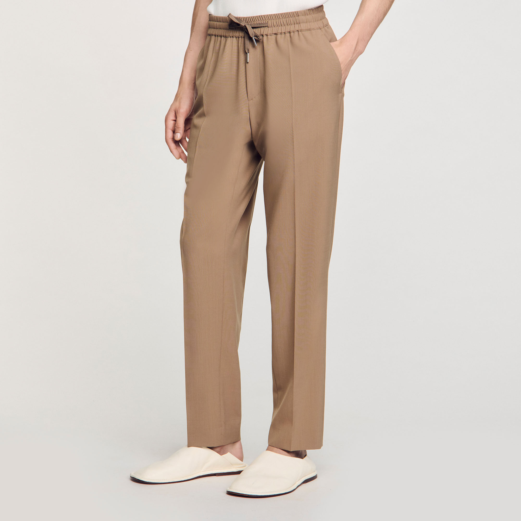 Pantalón recto elástico