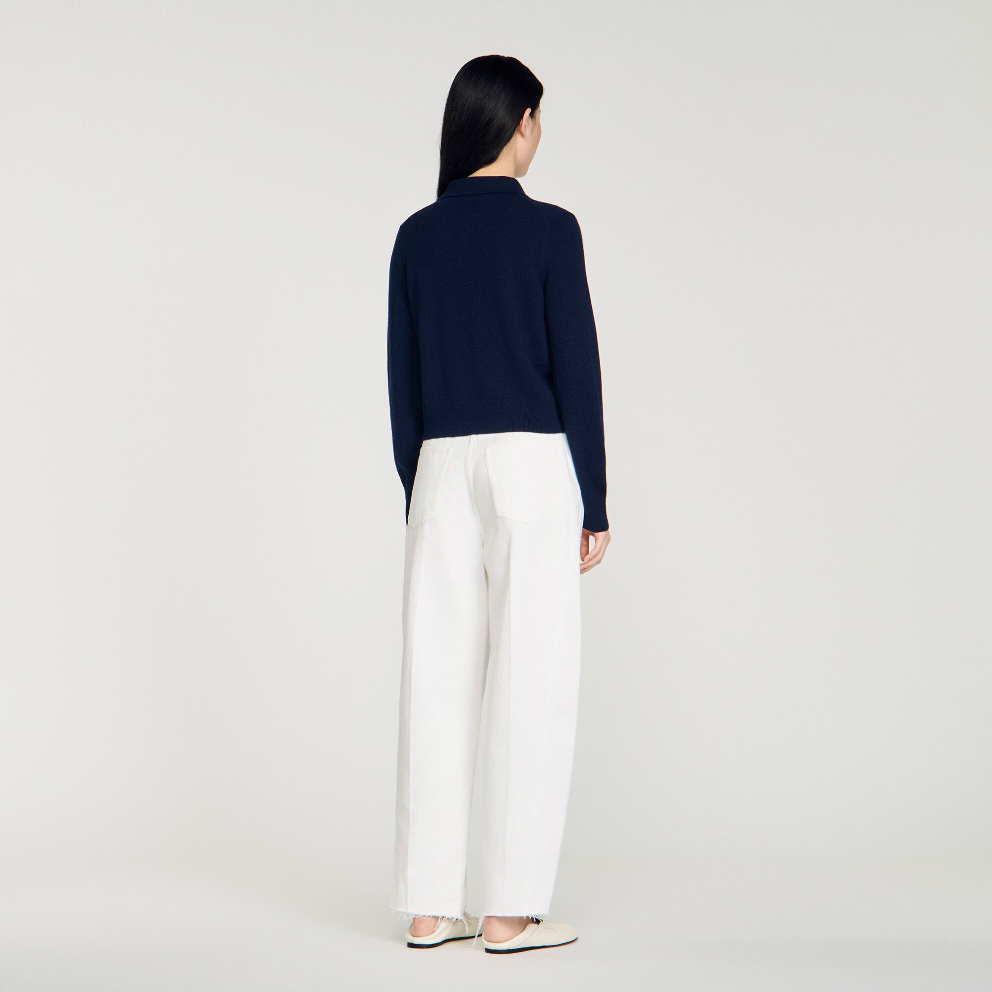 C&aacute;rdigan de lana y cachemir a rayas