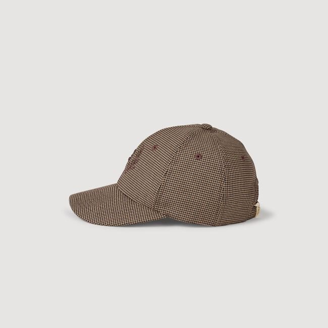 Gorra estampado pied de puce