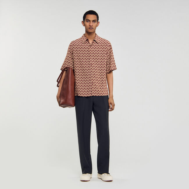 Camisa con estampado de cuerda