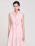 Vestido largo anudado con strass