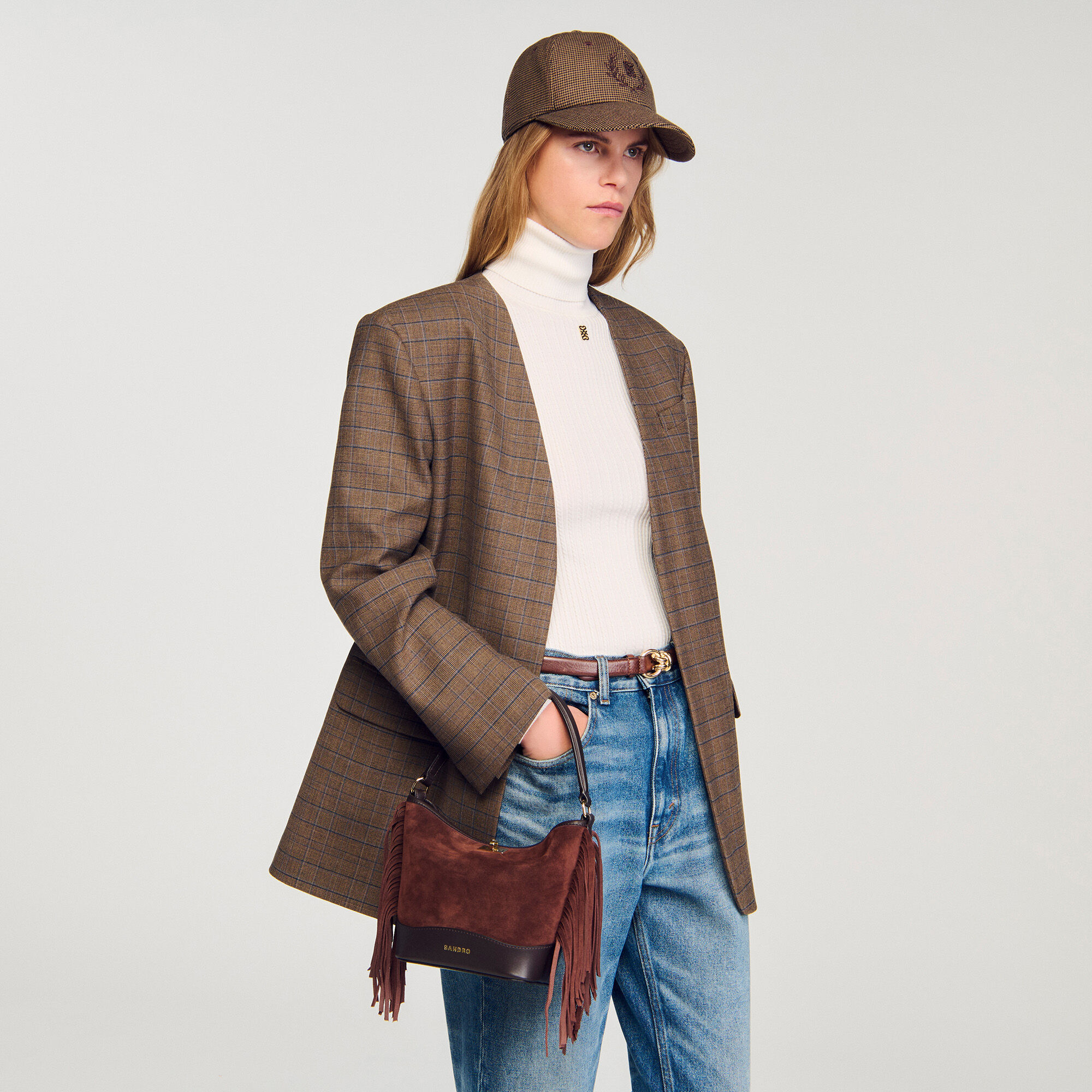 Bolso de ante TANGOSO con flecos