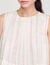 Top corto tablas y cuello de strass
