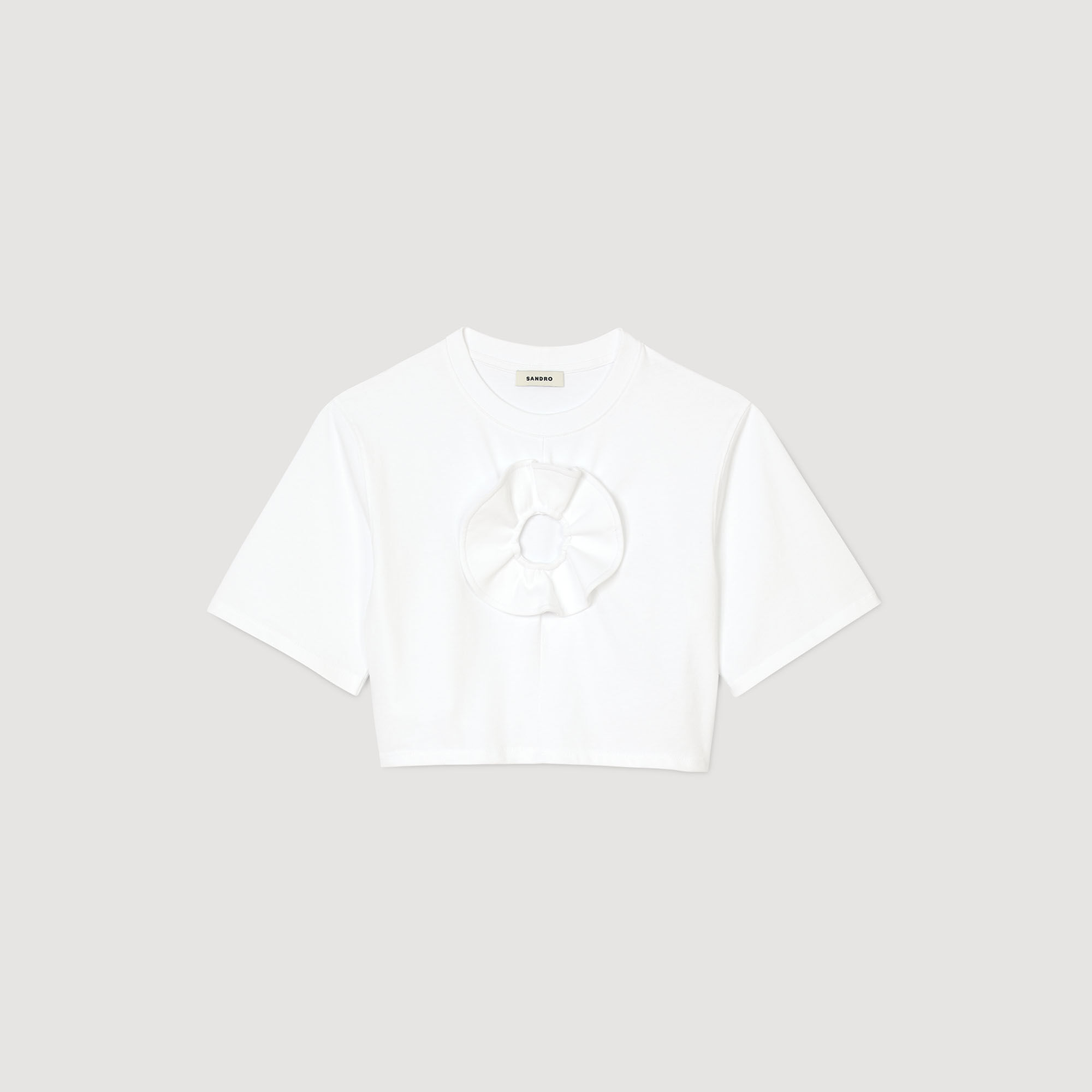 Camiseta con detalle de volante
