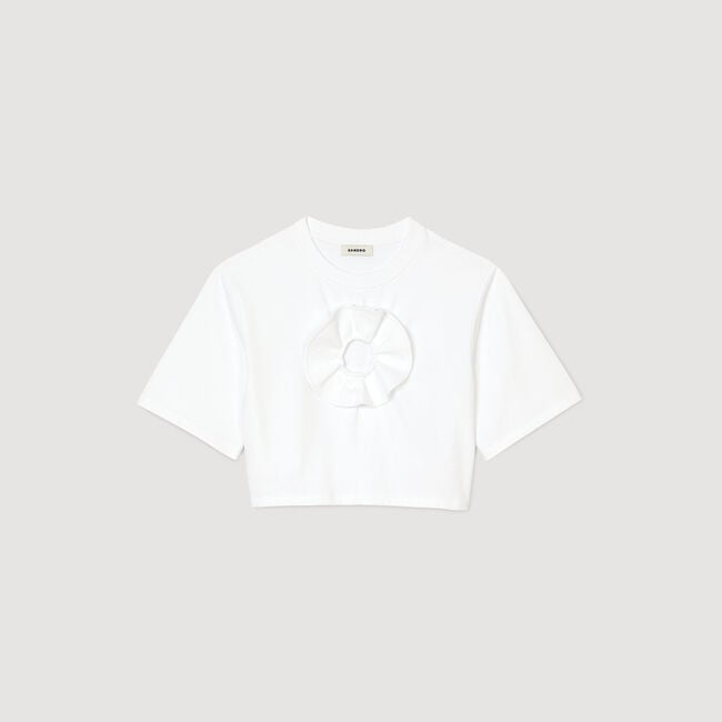 Camiseta con detalle de volante