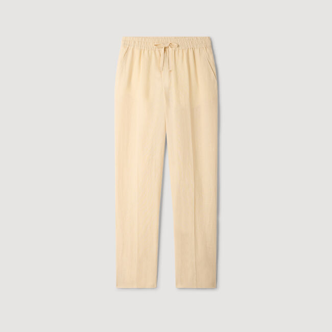 Pantal&oacute;n de lino el&aacute;stico