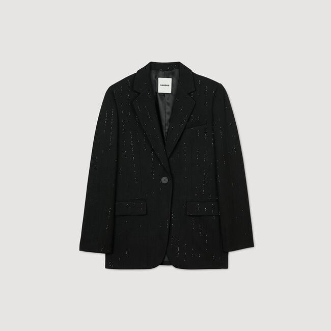 Chaqueta de traje con lentejuelas