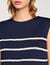 Camiseta sin mangas a rayas