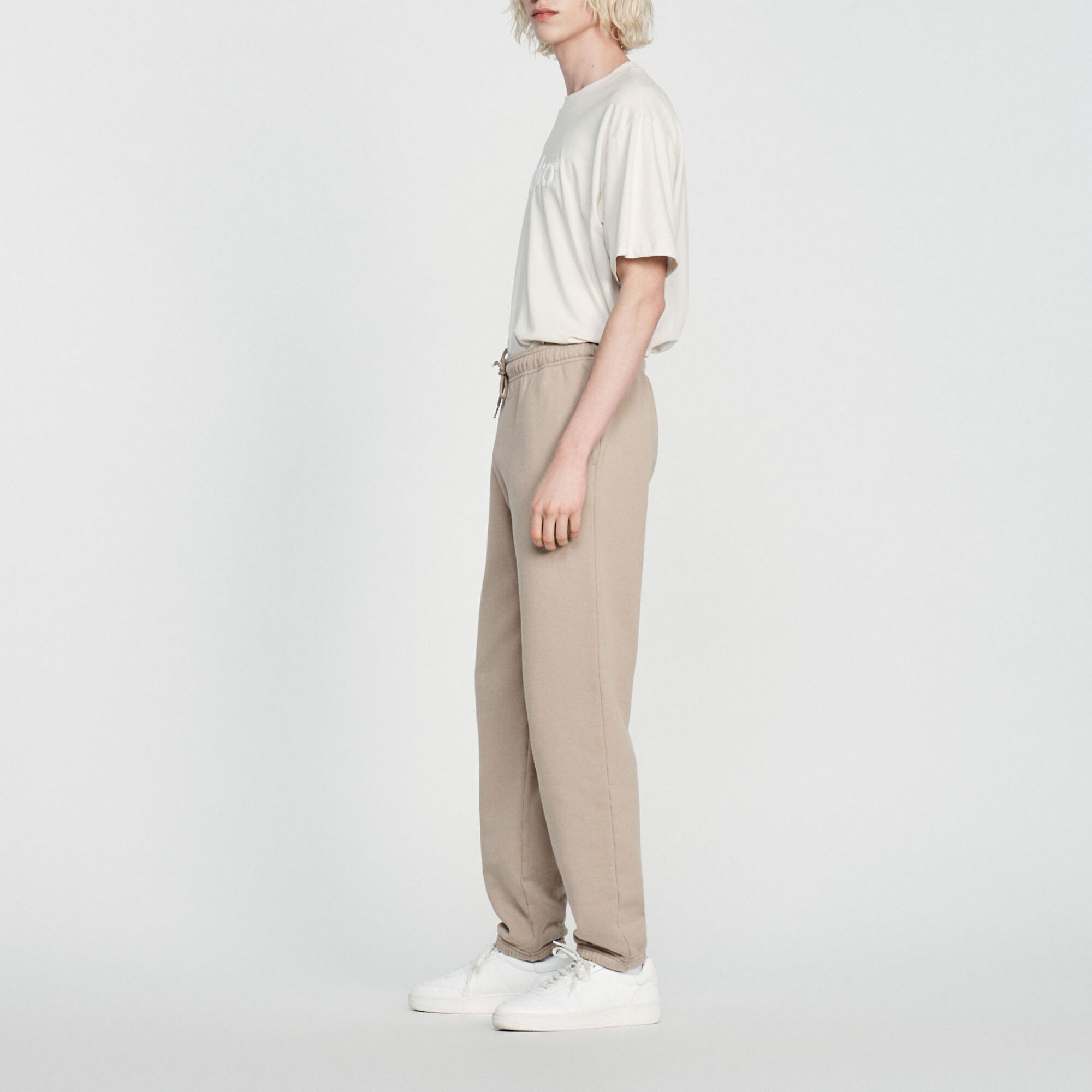 Pantalón de jogging de muletón bordado