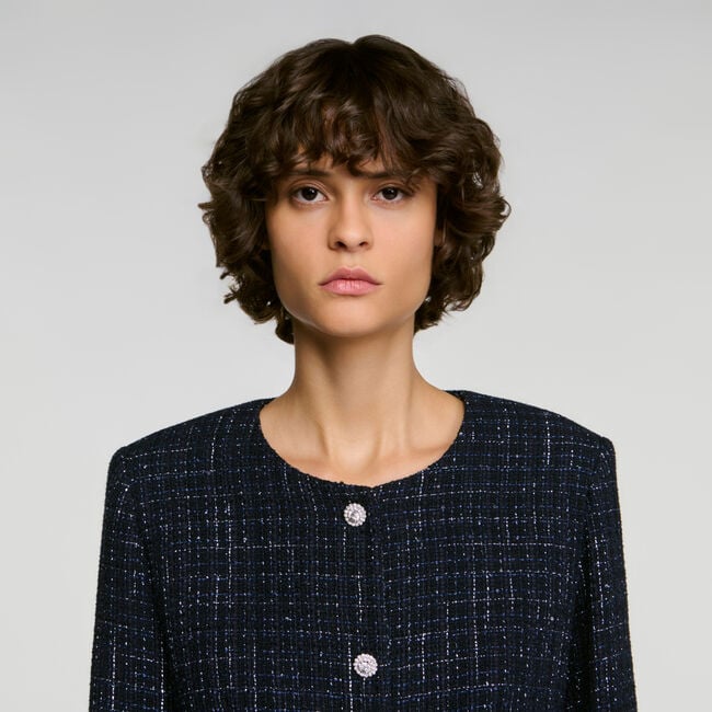 Chaqueta de tweed de fantas&iacute;a - Mujer | Sandro
