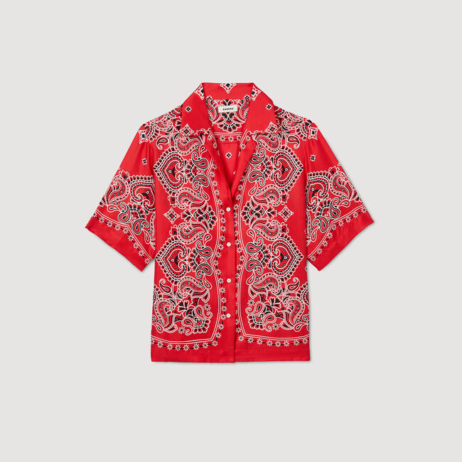 Camisa con estampado de bandana