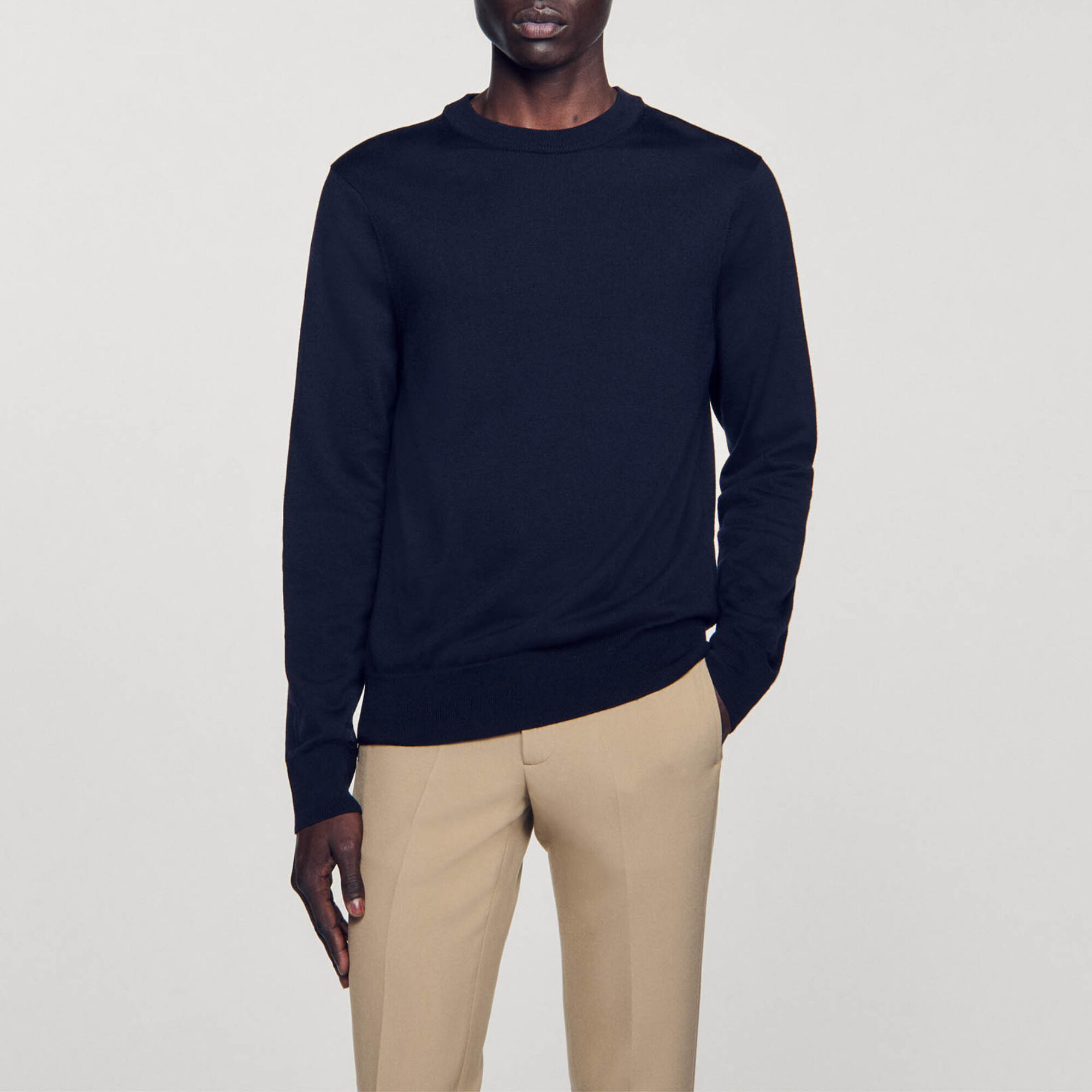 Jersey de punto fino de lana - Hombre | Sandro