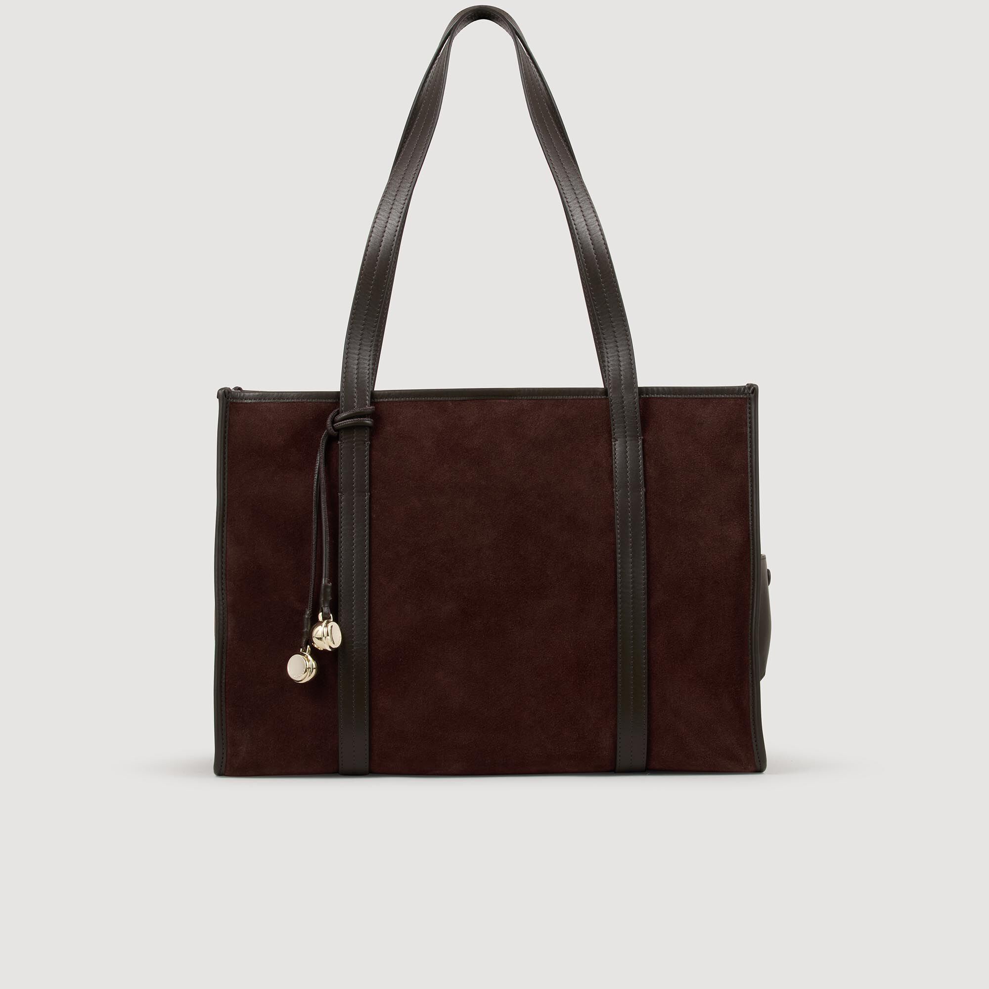 Bolso tote de ante flexible