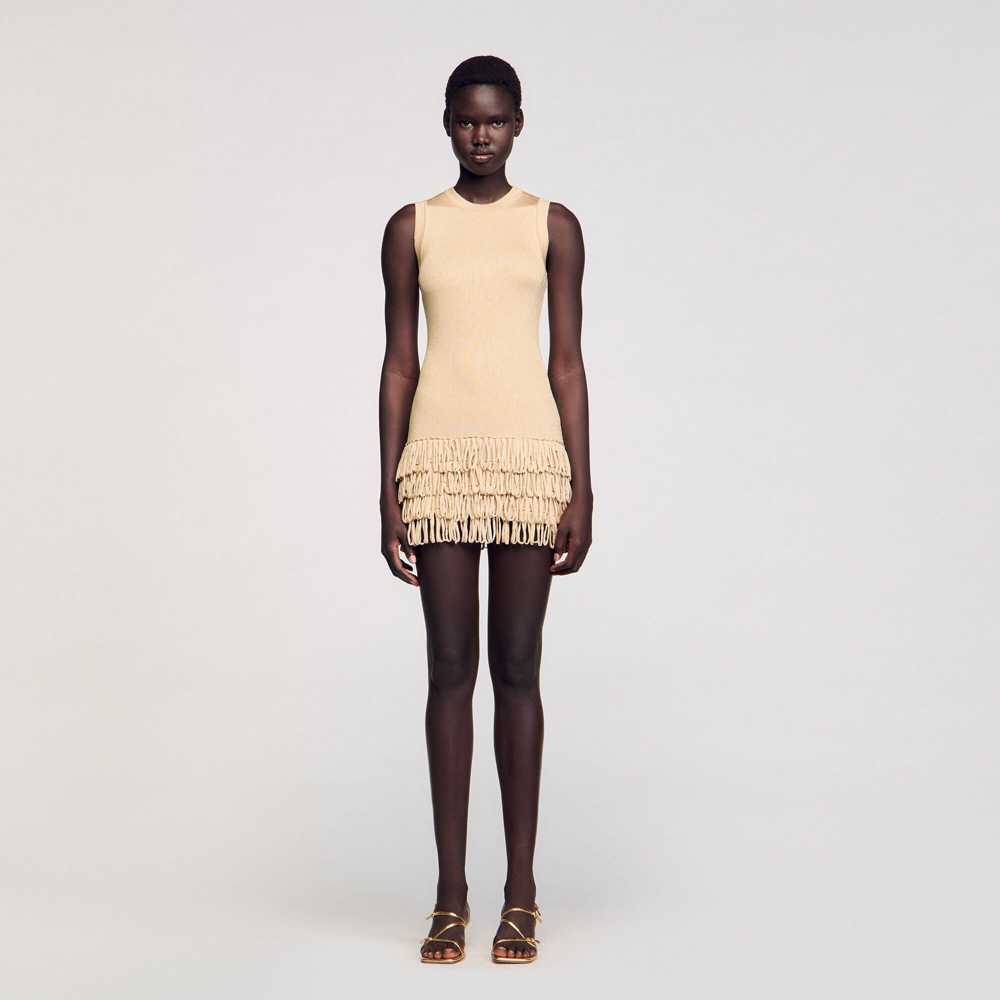 Vestido corto de punto