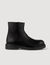 Botines de cuero con cremallera