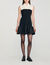 Vestido corto bicolor con volantes - Mujer | Sandro
