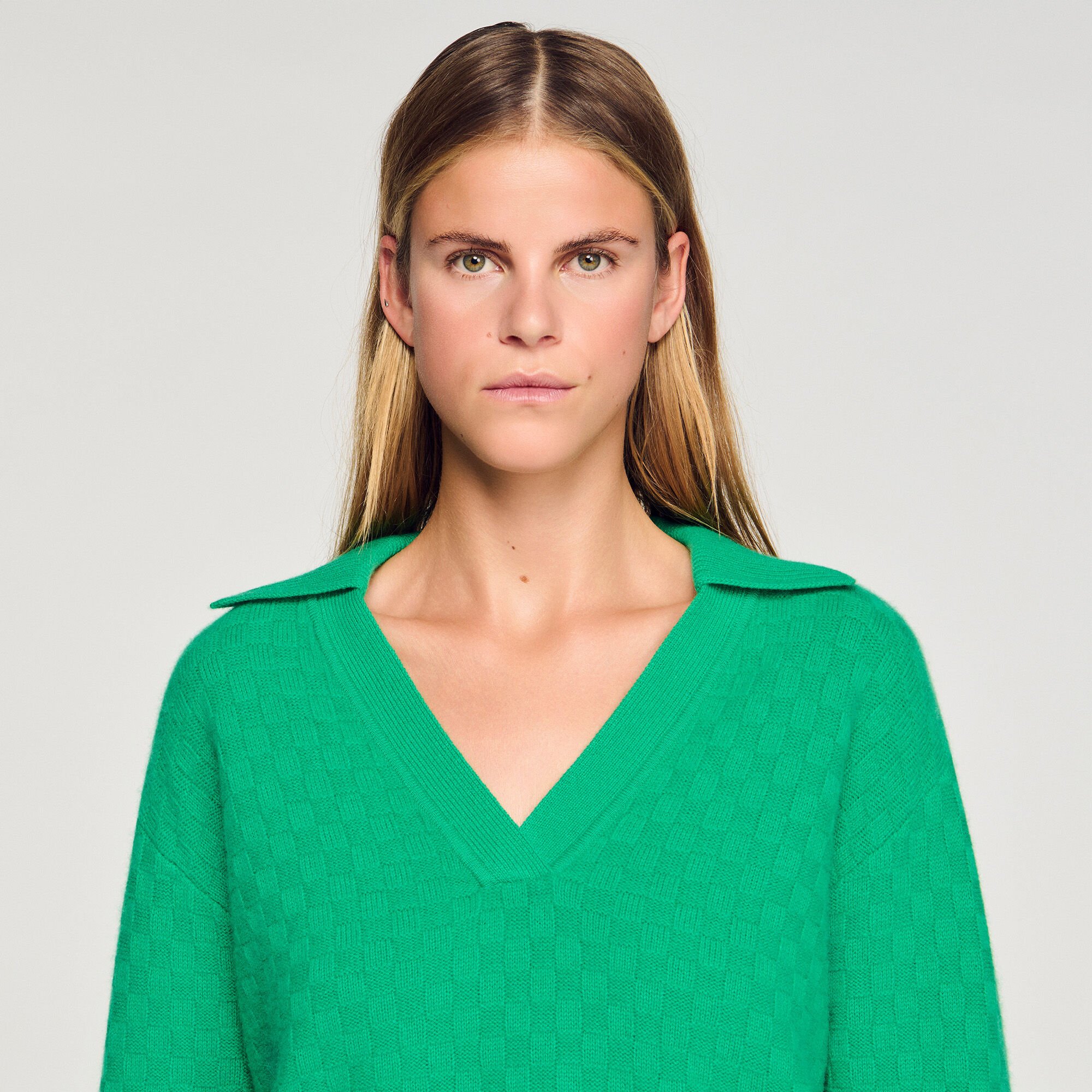 Jersey con cuello de polo