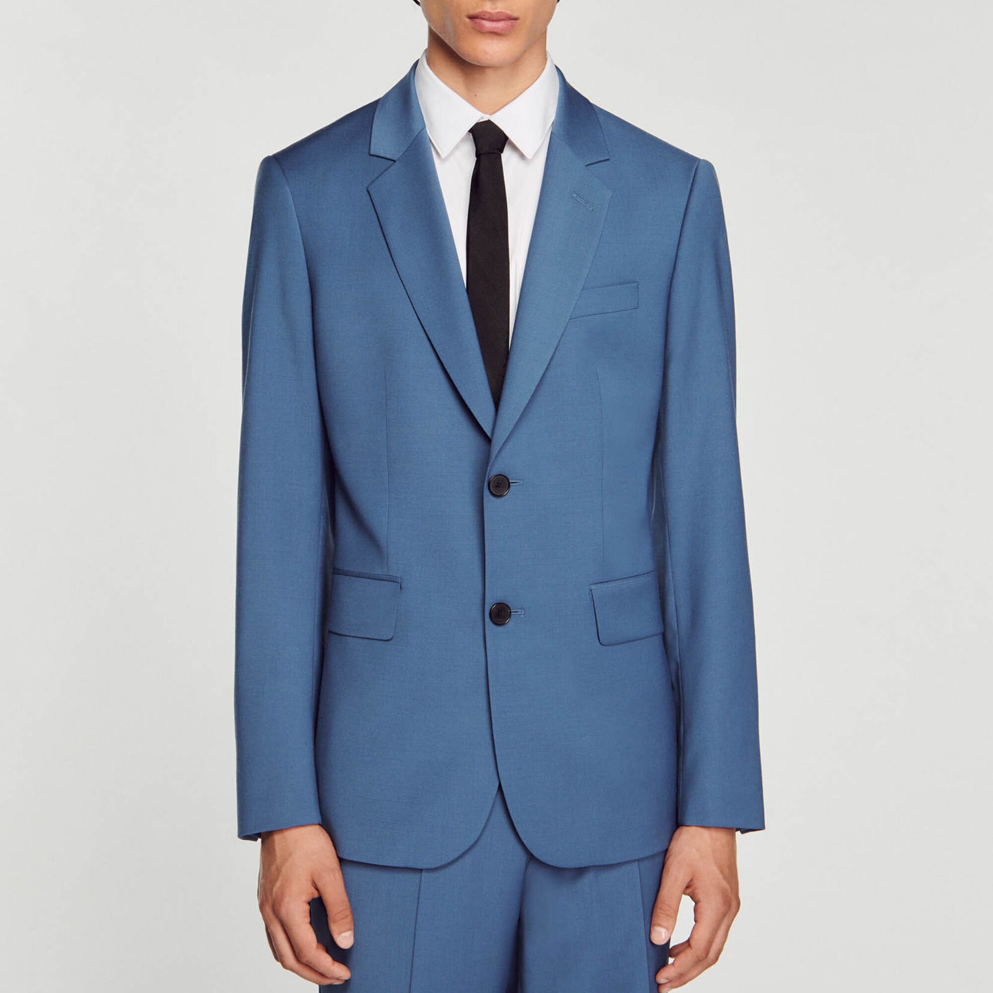 Chaqueta de traje de lana