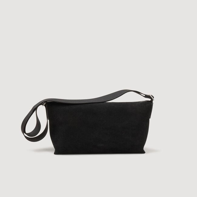 Bolso hobo de cuero flor