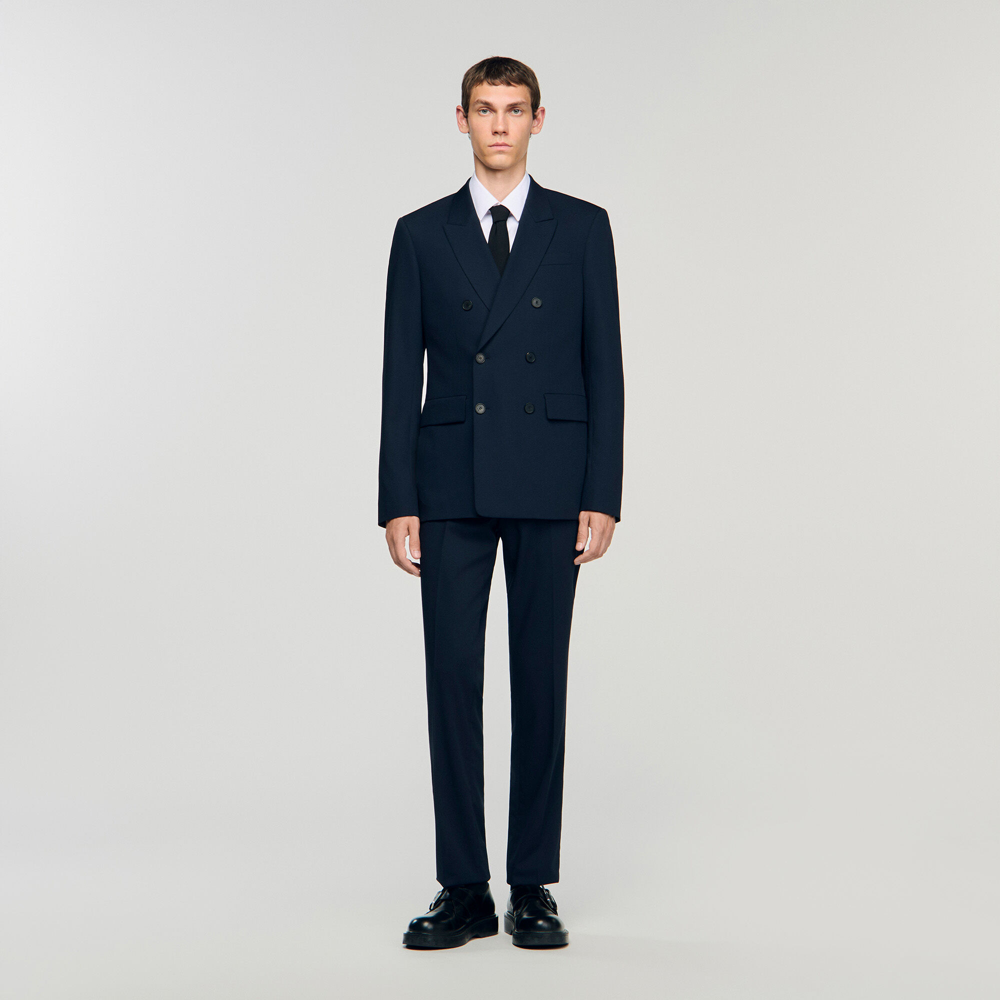 Chaqueta de traje cruzada