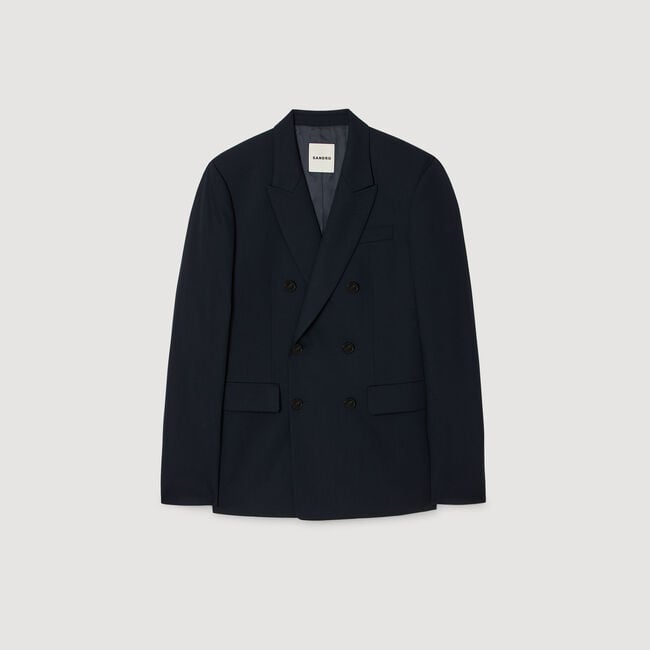 Chaqueta de traje cruzada
