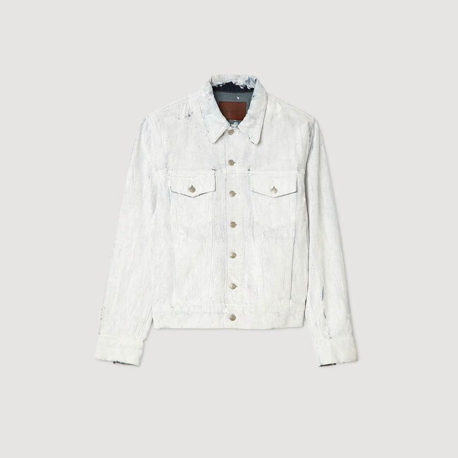 Chaqueta vaquera craquelada Chaqueta vaquera craquelada