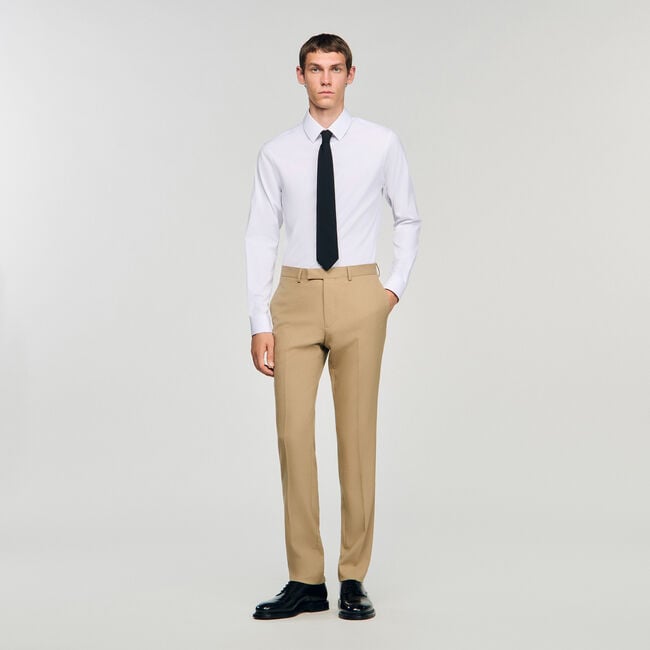 Pantalón de traje de lana