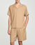 Camisa con cuello italiano