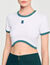 Camiseta corta bicolor