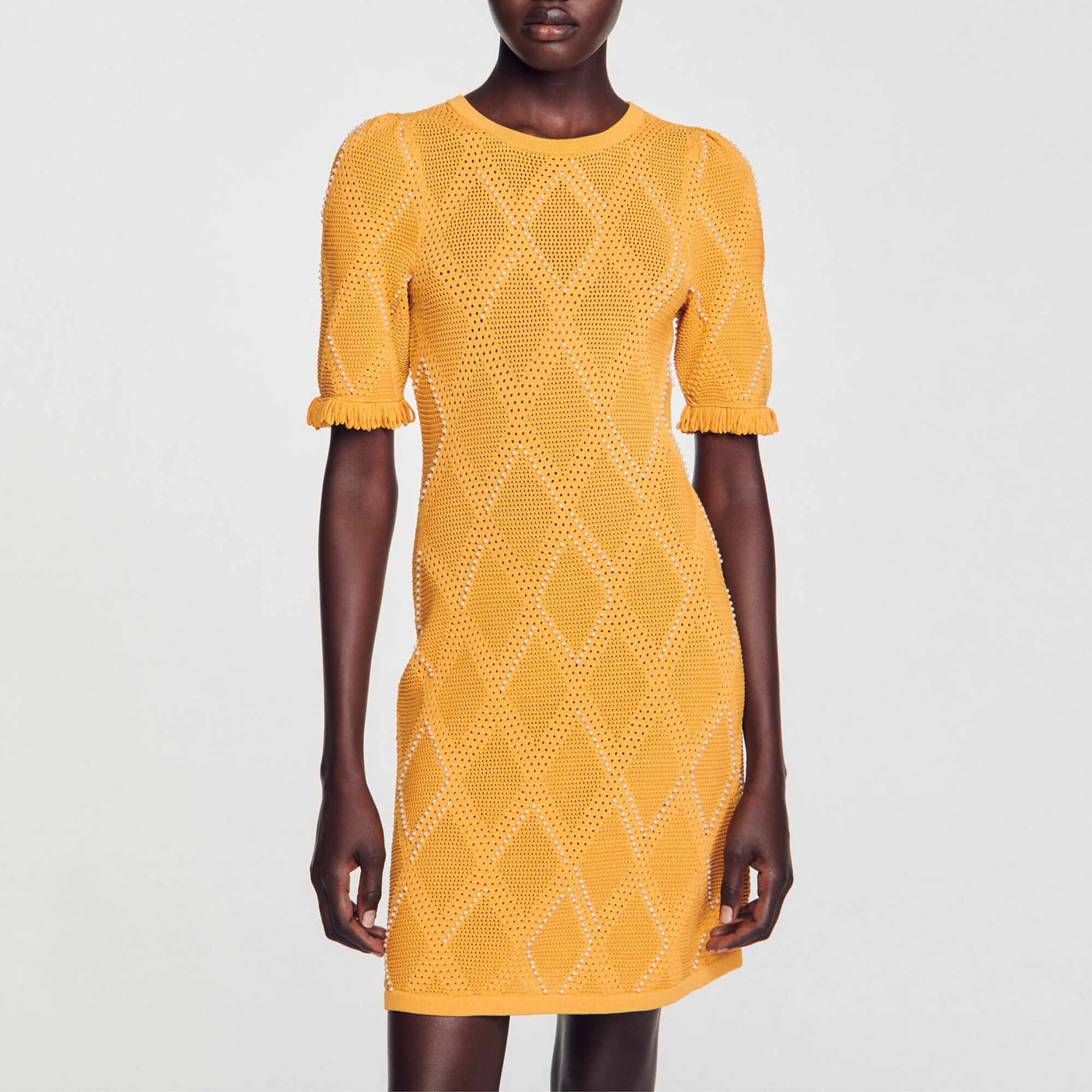 Vestido corto de punto