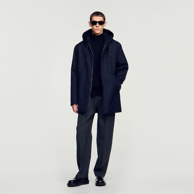 Parka acolchada con capucha - Hombre | Sandro