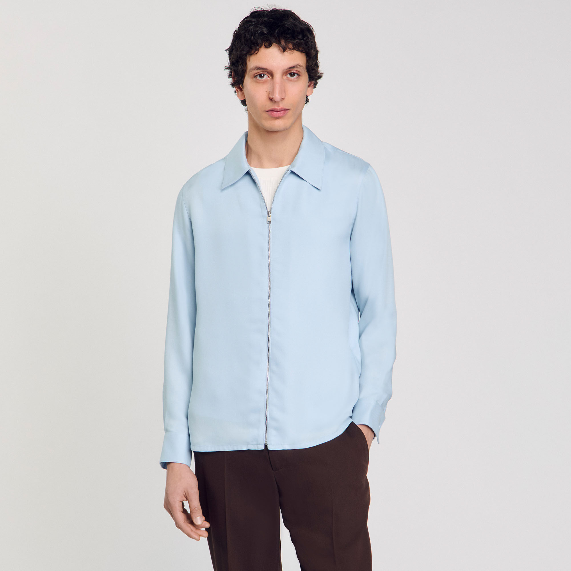 Camisa con cremallera