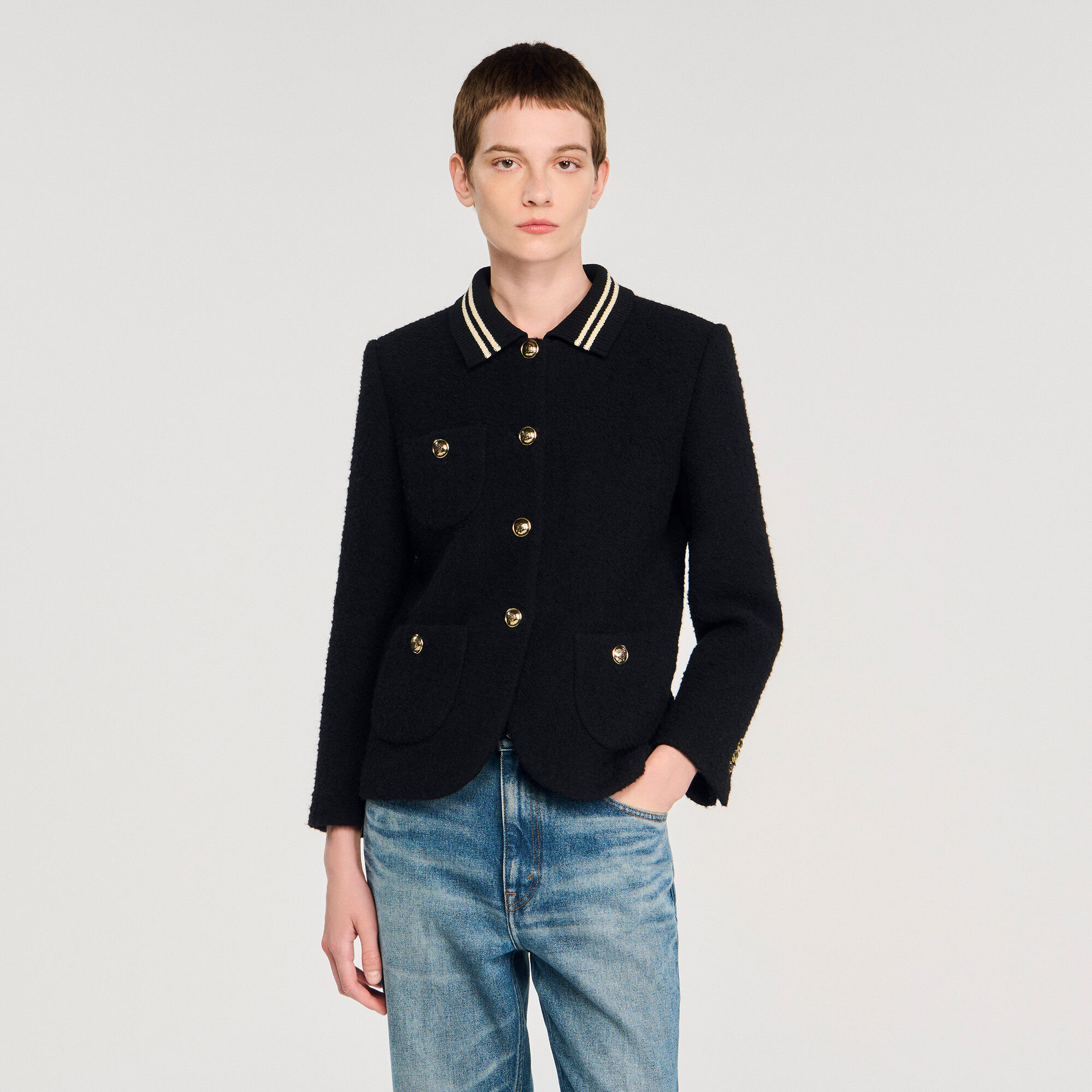 Chaqueta de sarga